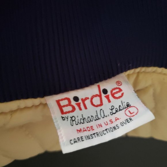 Birdie Jacket By Richard Leslie Quilted Bomber Jacket Washington State Cow Beef - Picture 7 of 10